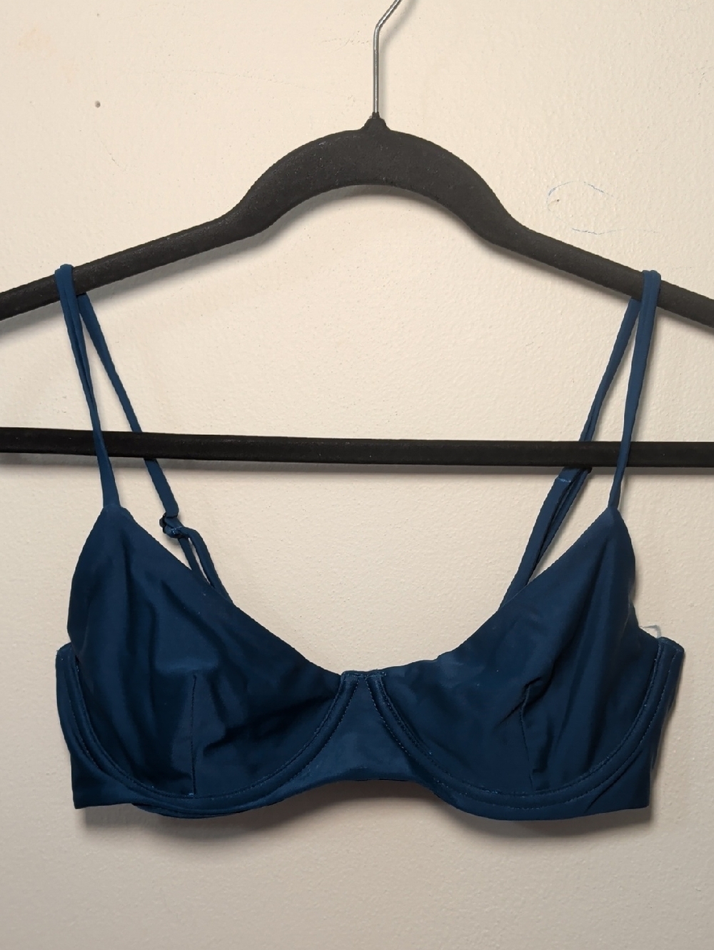 Pinkcolada Tropez Bikini Top in Midnight Teal Beach Vacation Swim Women's Size M